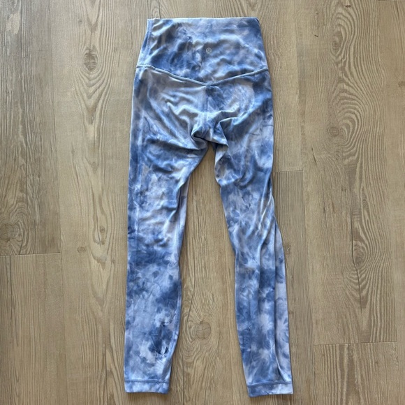 Lululemon Align Pant 25" Diamond Dye leggings women’s size 2 blue purple W5CQTS - Picture 4 of 9